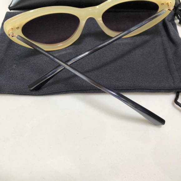 NIB New Derek Lam Sunglasses Cat Eye Ivory - Picture 5 of 5
